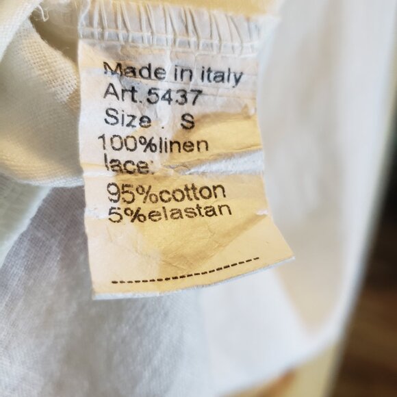 Linen and Cotton Sleeveless Top by Sunflower made in Italy - Picture 5 of 8